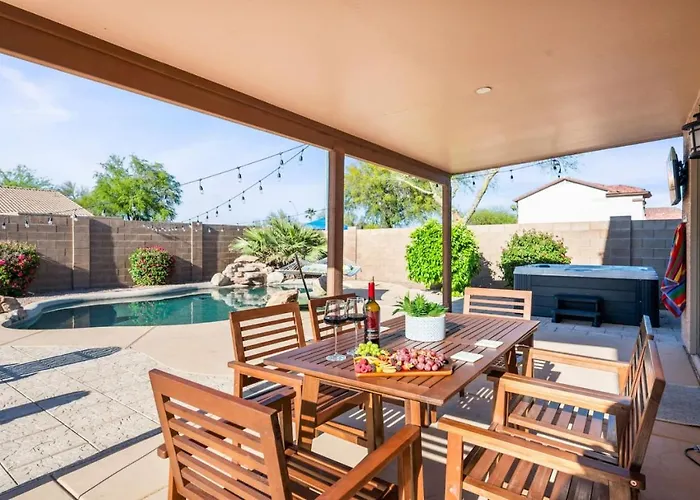 Sunlit Sandscape Private Sauna Heated Pool Hot Tub Hosted By Relaxtay Casa Grande